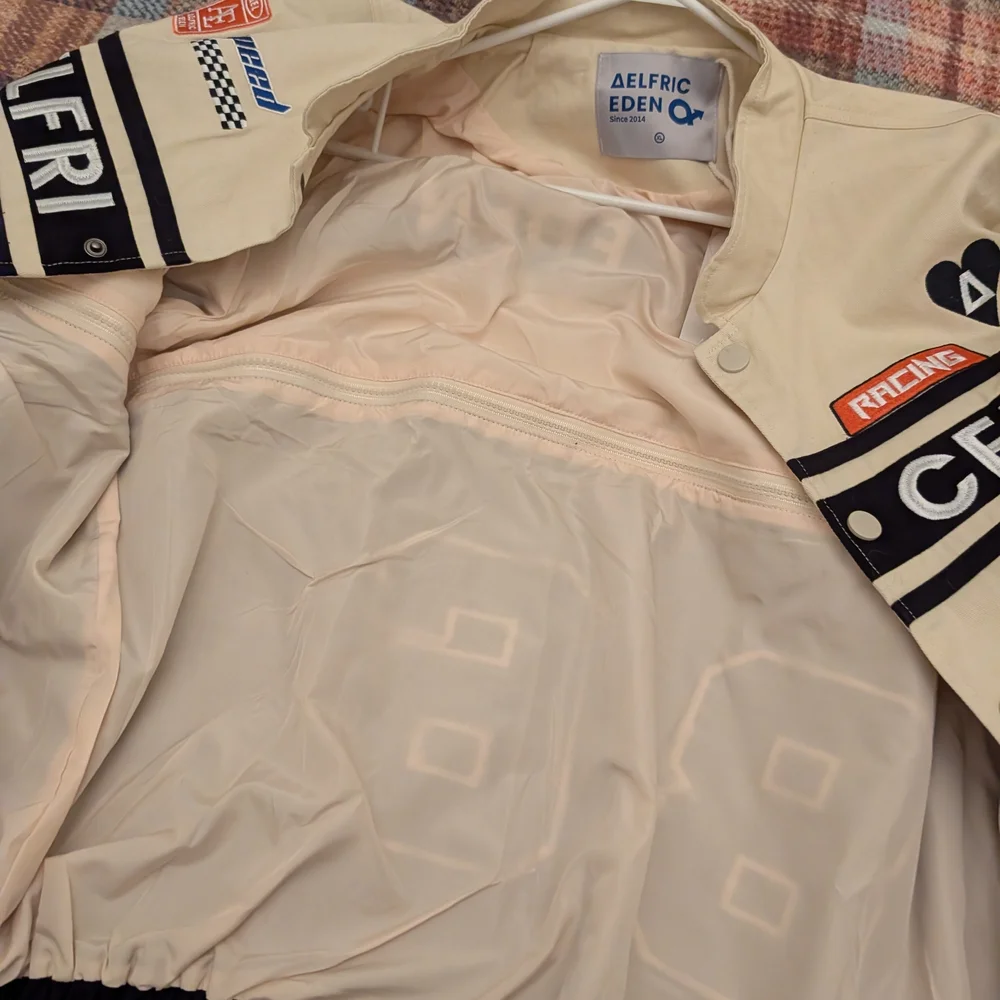 Aelfric Eden Black and White Racing Jacket - Picture 2 of 6